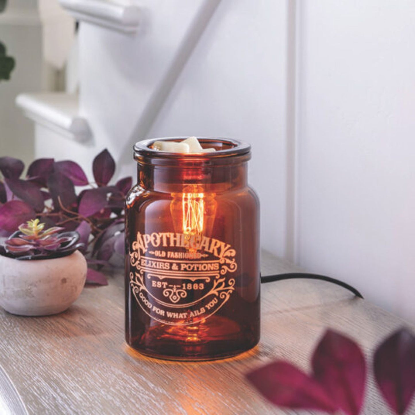 CANDLE WARMERS® "Apothecary Jar" Edison Bulb Duftlampe