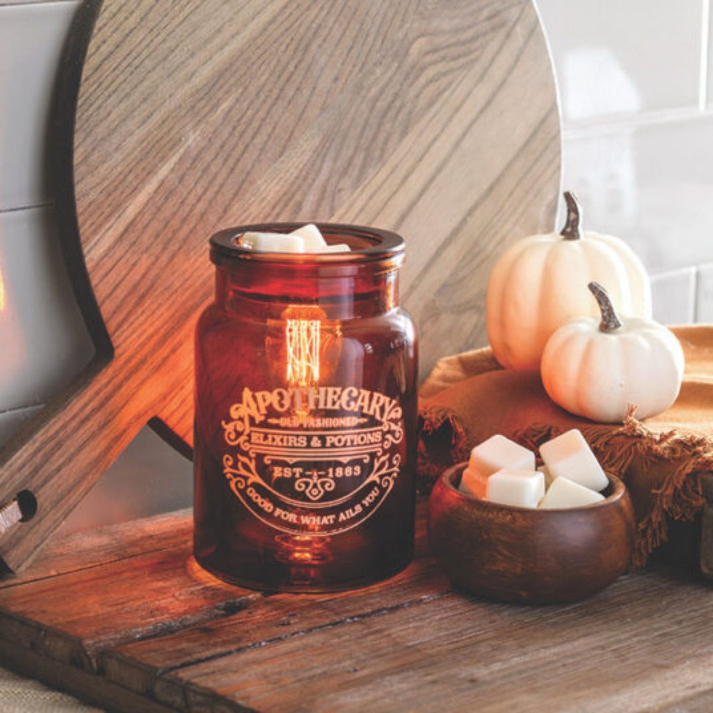 CANDLE WARMERS® "Apothecary Jar" Edison Bulb Duftlampe