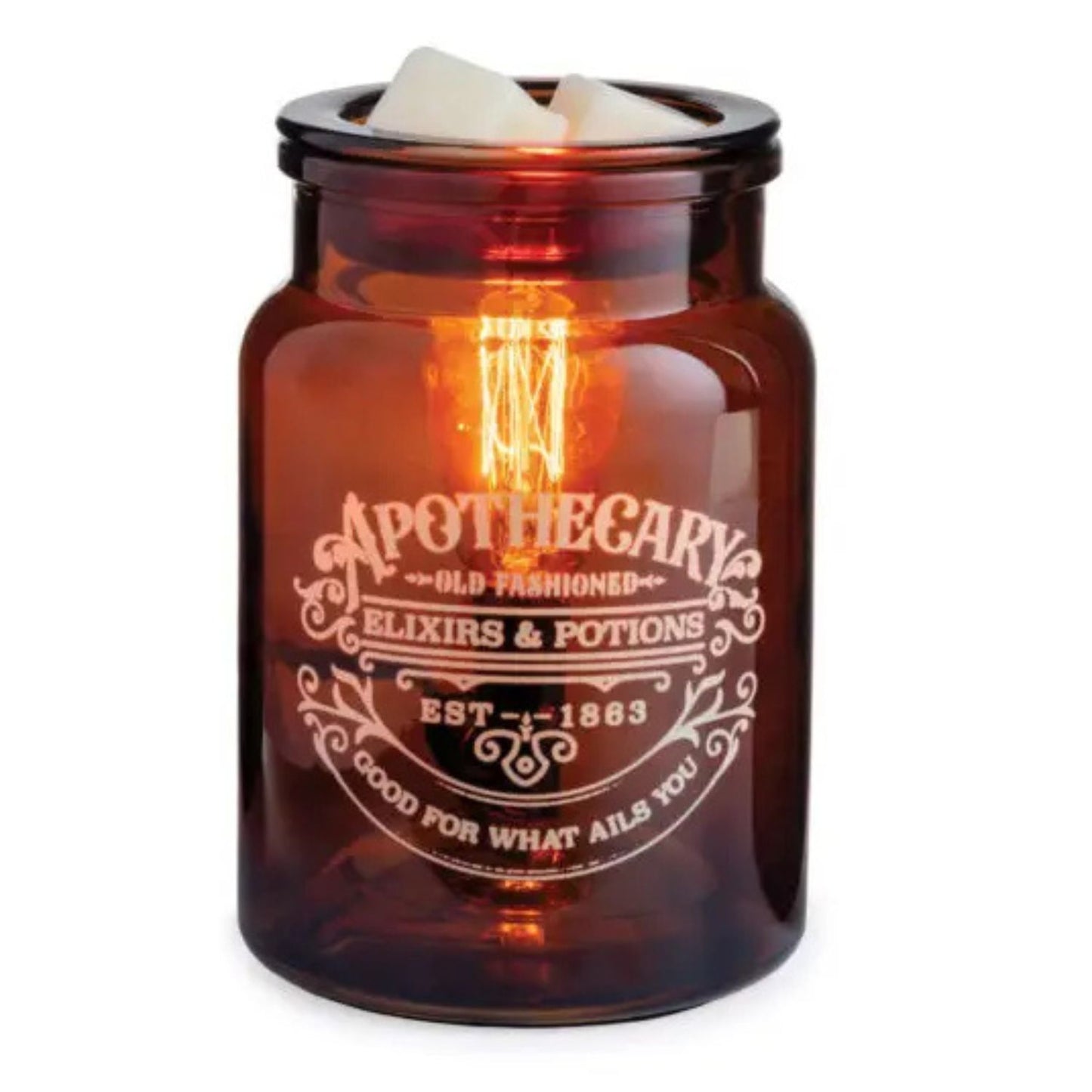 CANDLE WARMERS® "Apothecary Jar" Edison Bulb Duftlampe