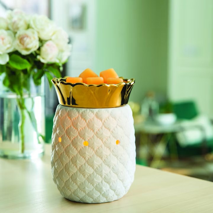candle warmers elektrische duftlampe pineapple neu perfekt für wax melts und duftwachs
