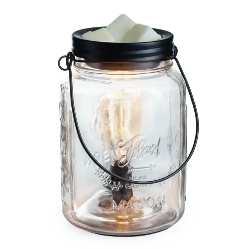 CANDLE WARMERS® "Glass Mason Jar" Edison Bulb Duftlampe