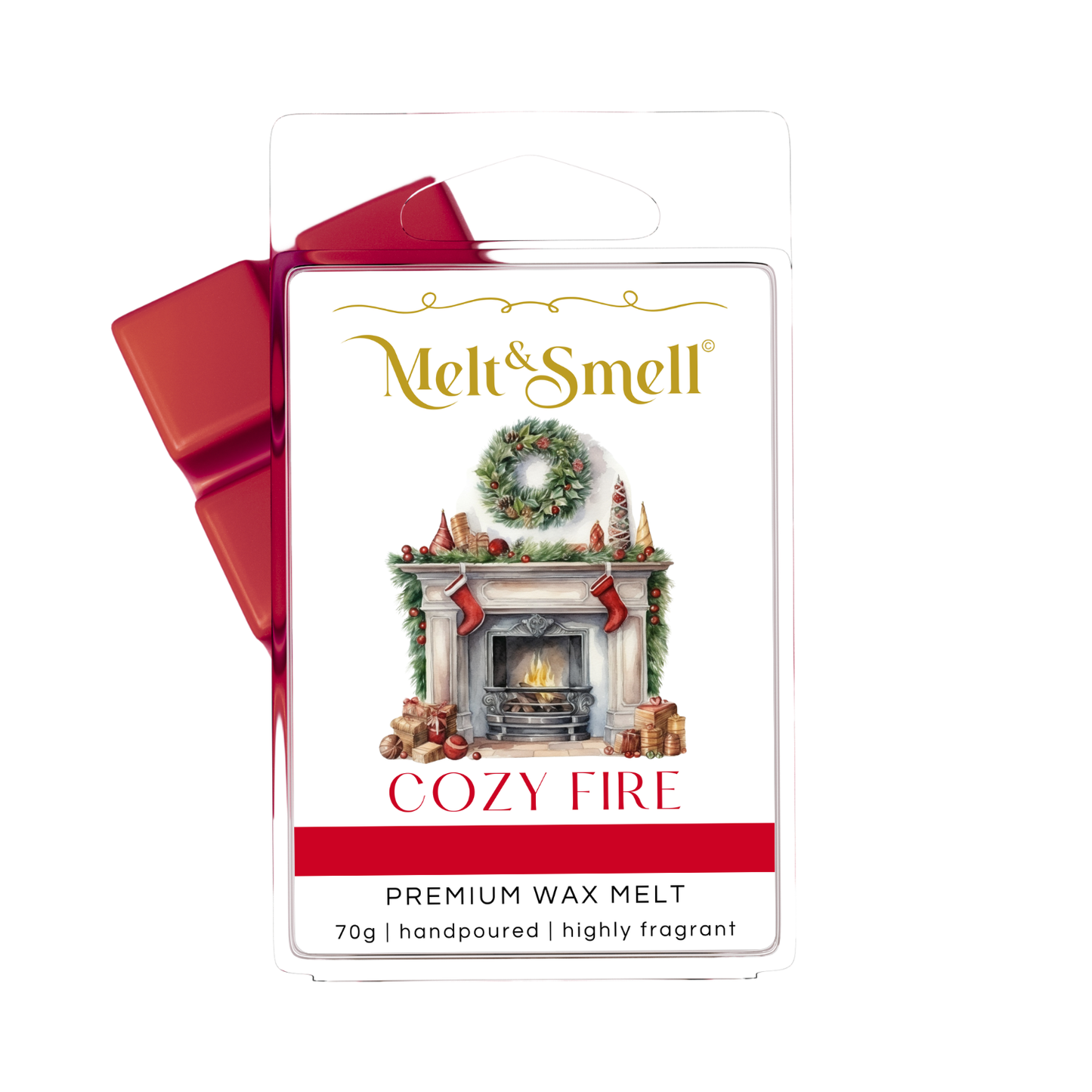 cozy fire, cosy fire, christmas wax melt, duftwachs, weihnachten kamin fireplace fireside