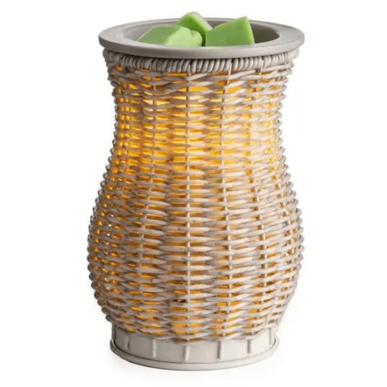 CANDLE WARMERS® Duftlampe "Gray Washed Wicker" - Melt & Smell© | Premium Wax Melts