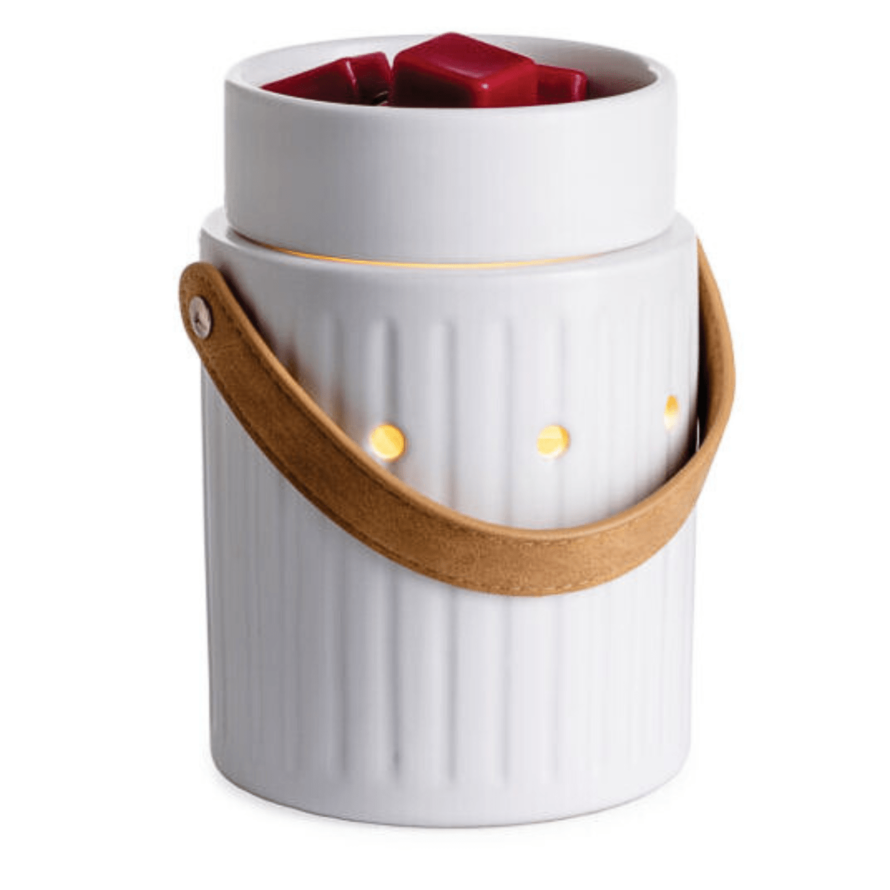 CANDLE WARMERS® Duftlampe "Leather Handle" - Melt & Smell© | Premium Wax Melts