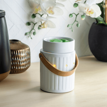 CANDLE WARMERS® Duftlampe "Leather Handle" - Melt & Smell© | Premium Wax Melts