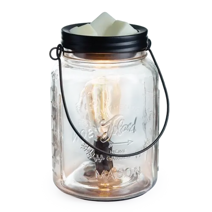 CANDLE WARMERS® "Glass Mason Jar" Edison Bulb Duftlampe