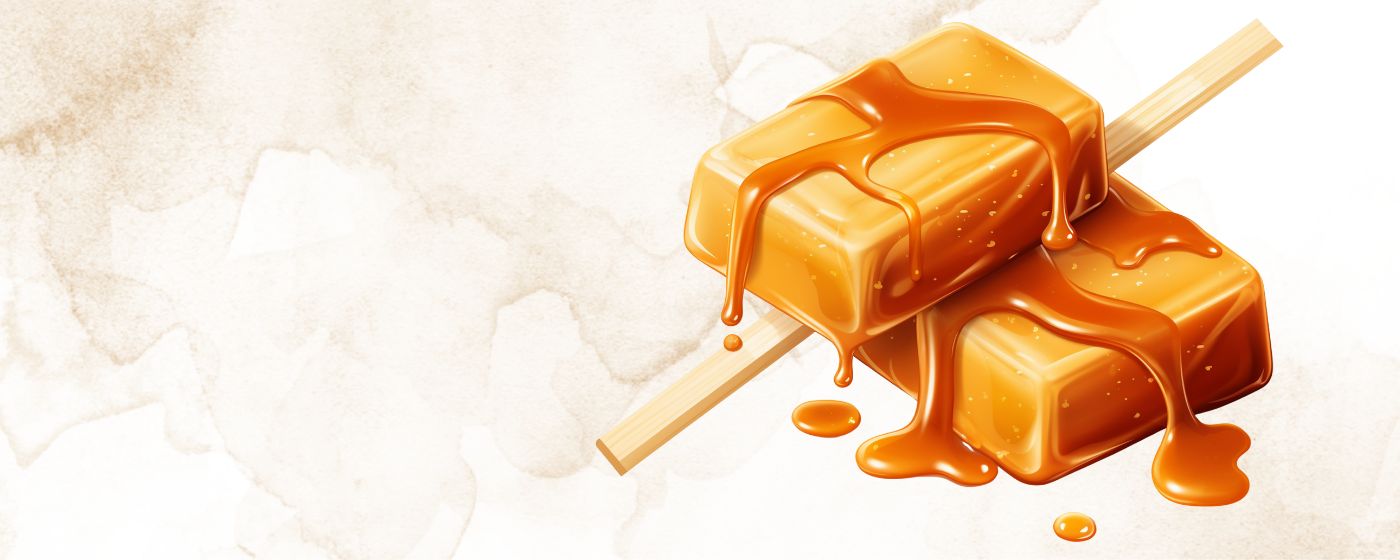 Creamy Caramel Duftwachs – warmer, süßer Duft aus sahnigem Karamell, braunem Zucker und Vanillebutter mit Noten von Orange, Ingwer, Zimt und Muskatnuss; hochwertige, handgegossene Duftwachse für gemütliche Wohlfühlmomente. Neuer Herbsttduft - Gourmetduft. 