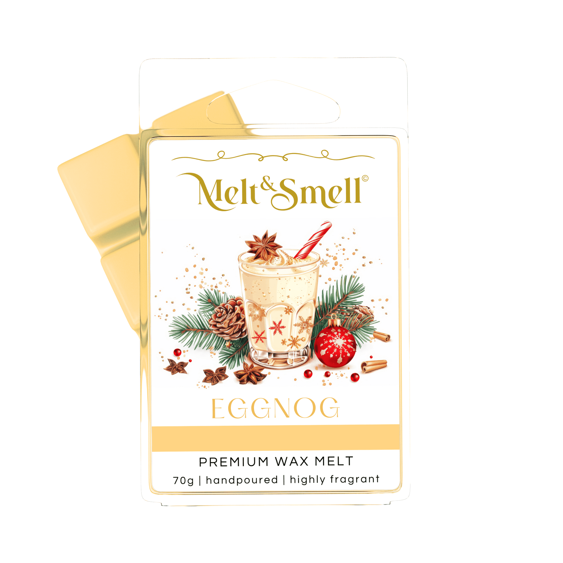 eggnog duftwachs wax melt für weihnachten